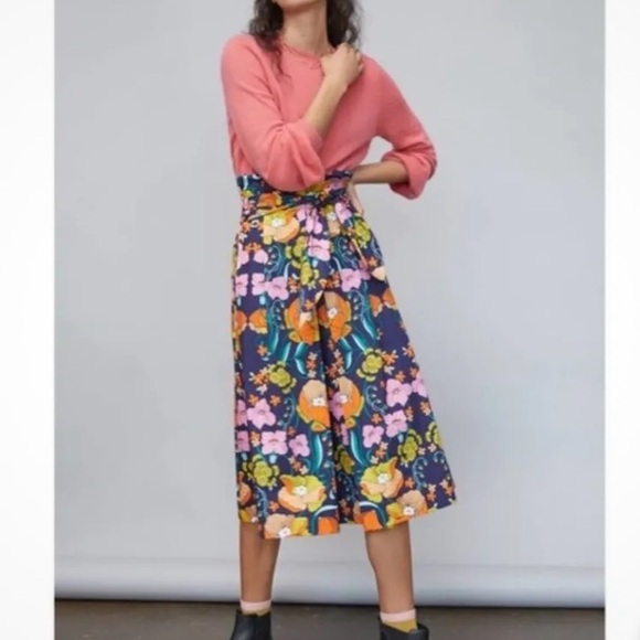 Anthropologie Corey Lynn Calter Kyla Paperbag Midi Skirt...